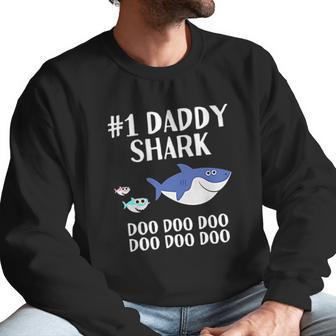 Daddy Shark Doo Doo Dad Fathers Day Men Sweatshirt | Favorety DE