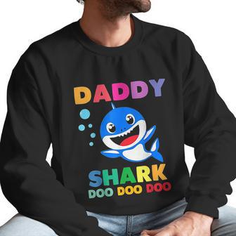 Daddy Shark Doo Doo Funny Dad Birthday Gifts Men Sweatshirt | Favorety AU