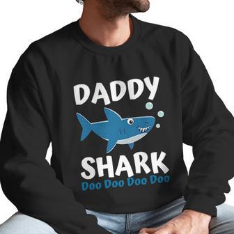 Daddy Shark Doo Doo Long Sleeve Family Shark Men Sweatshirt | Favorety