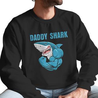 Daddy Shark Funny Gym Men Sweatshirt | Favorety AU