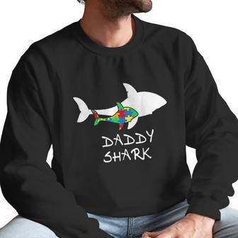 Daddy Shark Puzzle Dad Birthday Gifts Men Sweatshirt | Favorety AU