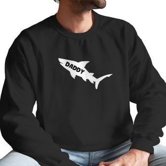 Daddy Shark Shirt Shark Family Costume Fathers Day Gifts Men Sweatshirt | Favorety CA