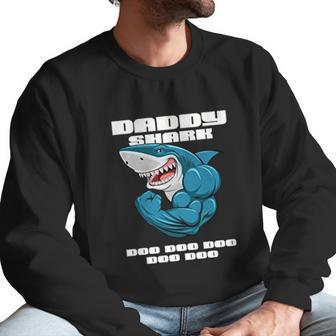 Daddy Shark Strength Men Sweatshirt | Favorety