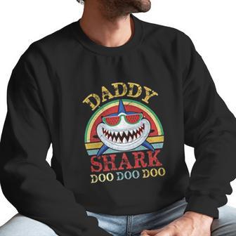 Daddy Shark Vintage Design Men Sweatshirt | Favorety CA