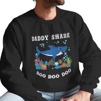 Daddy Shark Under Water Men Sweatshirt | Favorety AU