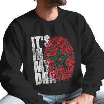 It Is In My Dna Moroccan African Gifts Moorish Morocco Flag Men Sweatshirt | Favorety