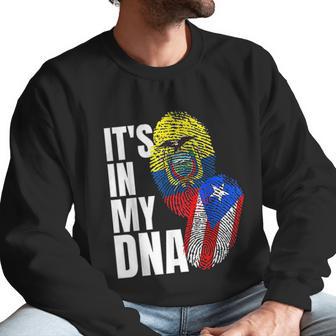 Ecuadorian And Puerto Rican Dna Mix Flag Heritage Gift Men Sweatshirt | Favorety DE