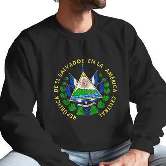 El Salvador Flag El Salvador Emblem Design Salvadoran Men Sweatshirt | Favorety CA