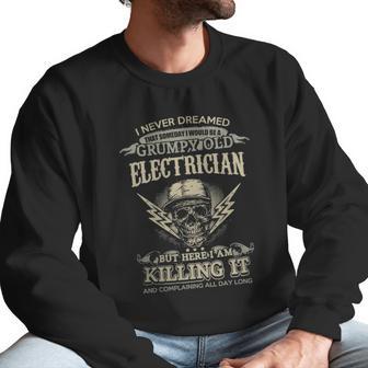 Electrician Man - Electrician Dad - Electrician - Lineman - Electric - Electricity - Electrician T-Shirts - Electrician Shirt - Funny Electrician Shirts - Lineman T-Shirts Men Sweatshirt | Favorety CA