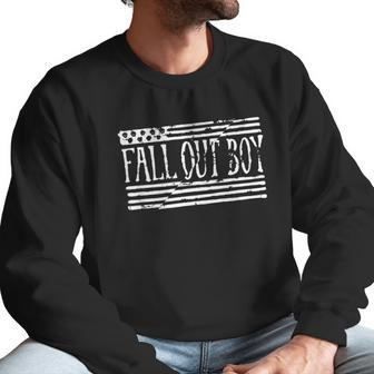 Fall Out Boy Split Flag Men Sweatshirt | Favorety CA