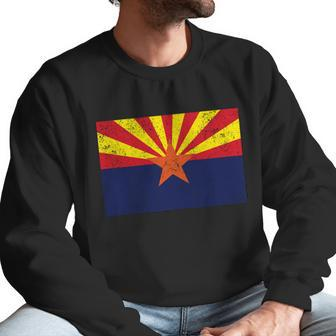 Flag Of Arizona Vintage Men Sweatshirt | Favorety