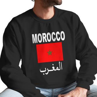 Flag Morocco T-Shirt Cool Moroccan Flag Unisex Top Tee Men Sweatshirt | Favorety AU