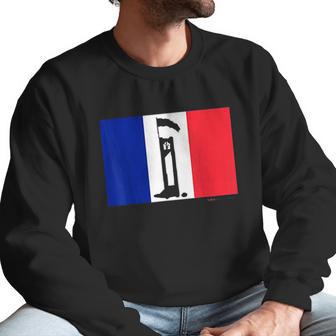 French Flag Guillotine France Paris Bastille Day Men Sweatshirt | Favorety CA