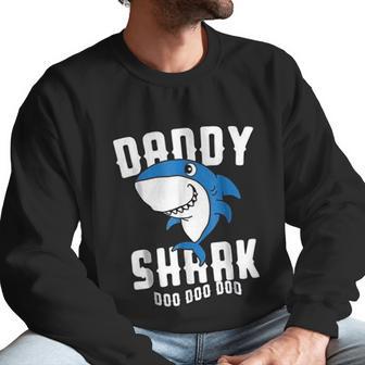 Funny Daddy Shark Doo Dad Birthday Gifts Men Sweatshirt | Favorety