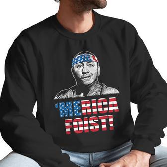 Funny Three Stooges Merica First American Flag Men Sweatshirt | Favorety DE