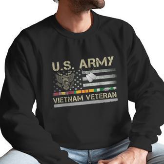 Funny Us Army Vietnam Veteran Usa Flag A Great Gift For Veteran Vietnam Army Men Sweatshirt | Favorety AU