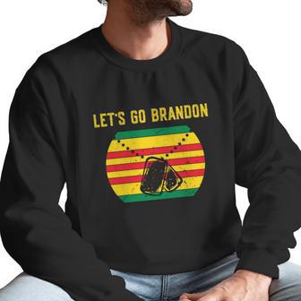 Lets Go Brandon Funny Conservative Anti Biden Vietnam Veteran Graphic Design Printed Casual Daily Basic Men Sweatshirt | Favorety