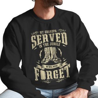 My Grandpa Served In The Jungle Vietnam Veteran Men Sweatshirt | Favorety UK