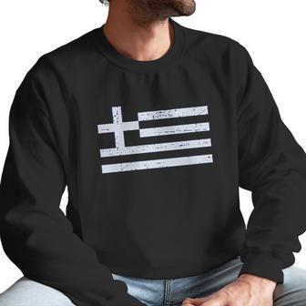 Greece Flag Vintage Style Retro Men Sweatshirt | Favorety AU