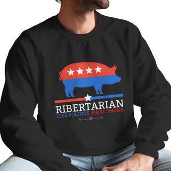 Grilling Dad Bbq Ribertarian Funny Politics Fathers Day Cute Gift Men Sweatshirt | Favorety AU