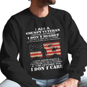 I Am A Grumpy Veteran I Dont Care 2022 New Gift Men Sweatshirt | Favorety UK