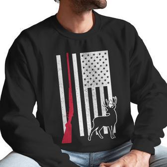 Hunting Deer Rifle Flag Men Sweatshirt | Favorety CA