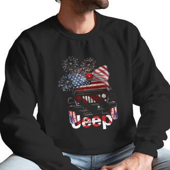 Jeep 4Th Of July American Flag Independence Men Sweatshirt | Favorety