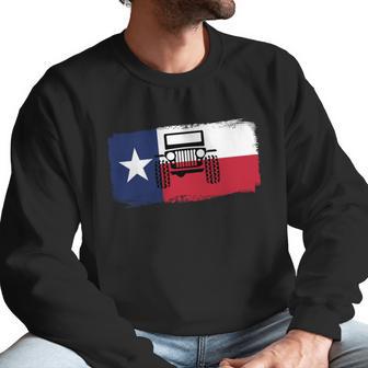 Jeep Texas Flag Men Sweatshirt | Favorety AU