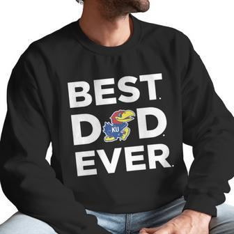 Kansas Jayhawks_Best Dad Ever Men Sweatshirt | Favorety