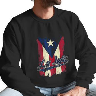 La Jefa Puerto Rico Flag Men Sweatshirt | Favorety