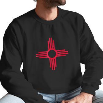 New Mexico Zia New Mexico Flag Art Print Men Sweatshirt | Favorety DE