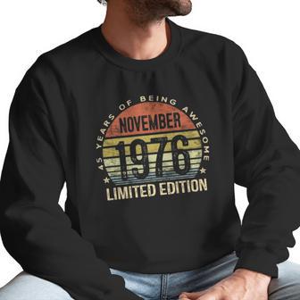 November 1976 Limited Edition 45Th Birthday 45 Years Old Men Men Sweatshirt | Favorety