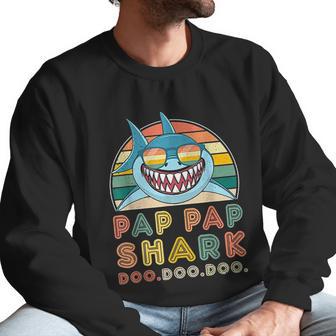 Pap Pap Shark Father Day Gifts For Men Grandpa Shark Men Sweatshirt | Favorety