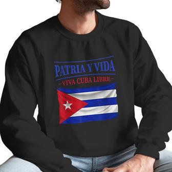 Patria Y Vida Vintage Flag For Cuba Lover Men Sweatshirt | Favorety AU