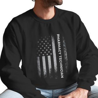 Pharmacy Technician Us Flag Certified Pharma Tech Men Sweatshirt | Favorety AU