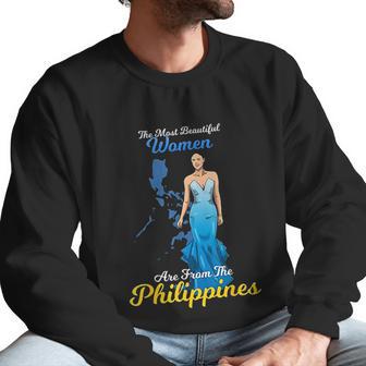 Philippines Pinay Filipina Pride Proud Flag Beautiful Woman Men Sweatshirt | Favorety UK