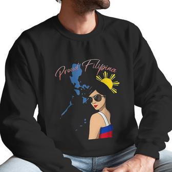 Philippines Pinay Filipina Pride Proud Flag Woman Girl Sun Men Sweatshirt | Favorety