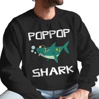 Poppop Grandpa Gift Poppop Grandpa Shark Men Sweatshirt | Favorety CA