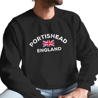 Portishead England Uk United Kingdom Union Jack Flag City Men Sweatshirt | Favorety UK