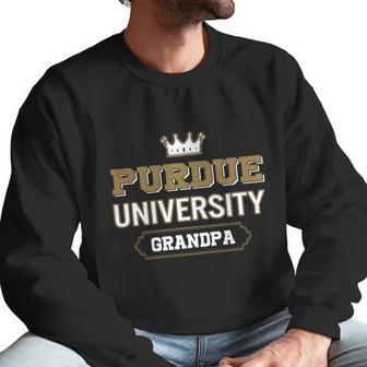 Purdue University Grandpa Great Gift For Grandparents Men Sweatshirt | Favorety