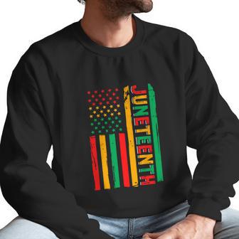 Rero American Flag African American Flag June 19 1865 Graphic Design Printed Casual Daily Basic Men Sweatshirt | Favorety CA