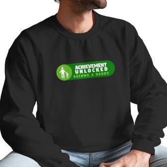 Mens Mens Achievement Unlocked Become A Daddy Gamer Shirt Men Sweatshirt | Favorety UK