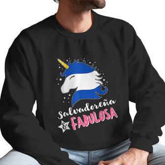 Salvadoran Flag El Salvador Unicornio Men Sweatshirt | Favorety