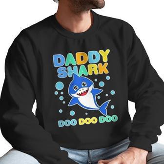 Scary Daddy Shark Doo Doo Doo Dad Birthday Gifts Men Sweatshirt | Favorety UK