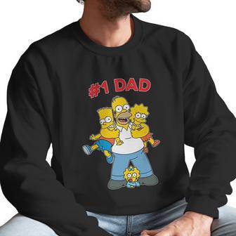 The Simpsons Cuddle Number One Dad Mens Men Sweatshirt | Favorety