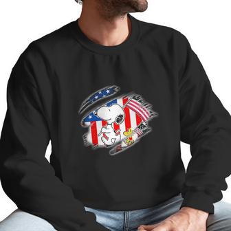 Snoopy Flag Men Sweatshirt | Favorety DE