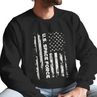 Spiritforged Apparel Us Space Force American Flag Men Sweatshirt | Favorety AU