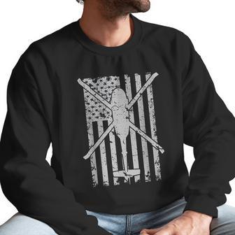 Uh60 Black Hawk Military Helicopter Patriotic Flag Men Sweatshirt | Favorety UK