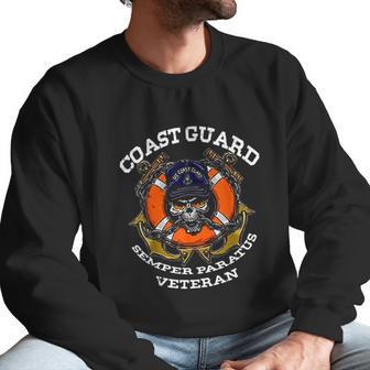 Us Coast Guard Veteran Uscg Semper Paratus Gift Men Sweatshirt | Favorety