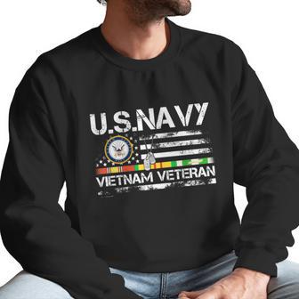 Us Navy Vietnam Veteran Usa Flag Vietnam Vet Flag Gift Graphic Design Printed Casual Daily Basic Men Sweatshirt | Favorety DE